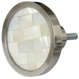 Inlaid Mother of Pearl Round Cabinet Knob (3 sizes)