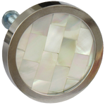 Inlaid Mother of Pearl Round Cabinet Knob (3 sizes)