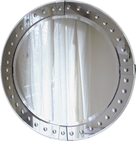 Dimple Round Mirror