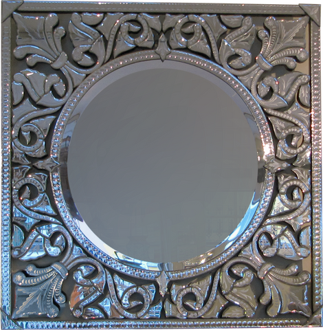 Square Elaborate Mirror