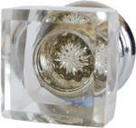 Crystal Star Square Cabinet Knob