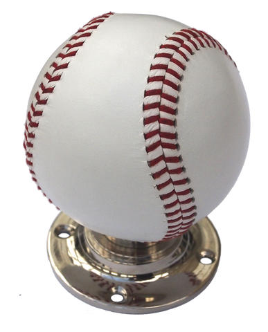Baseball Turning Handle Red Stitching Nickel Base