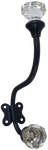 Star Crystal Tipped Hook in Wrought Iron
