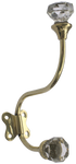 Star Crystal Tipped Hook in Brass