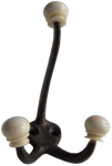 Triple Antique Brass Hook