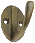Small Antique Brass Classic Hook