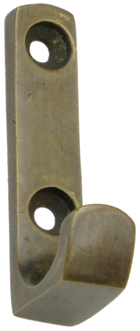 Small Antique Brass Deco Hook