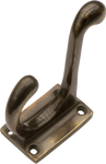 Antique Brass English Coat Hook