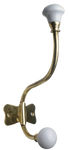 Brass Porcelain Tipped Hook