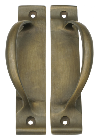 Antique brass bar handle