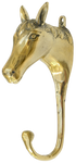Antique Brass Horse Hook
