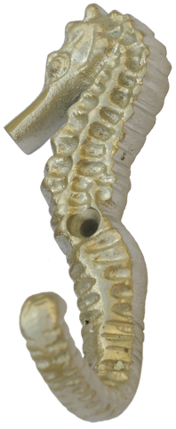 Seahorse Tail Hook in Nickel