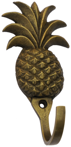 Antique Brass Pineapple Hook