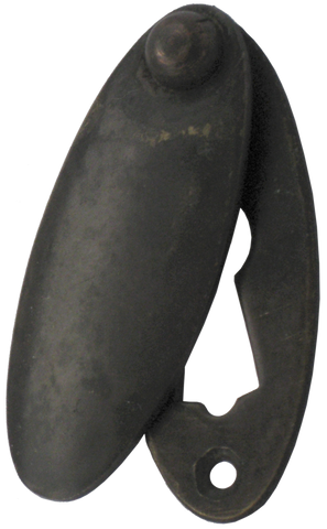 Narrow Antique Brass Key Escutcheon