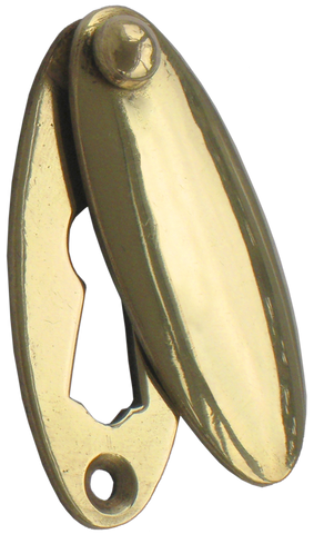 Narrow Brass Key Escutcheon