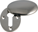 Oval Nickel Key Escutcheon
