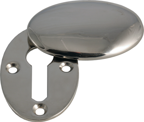 Oval Nickel Key Escutcheon