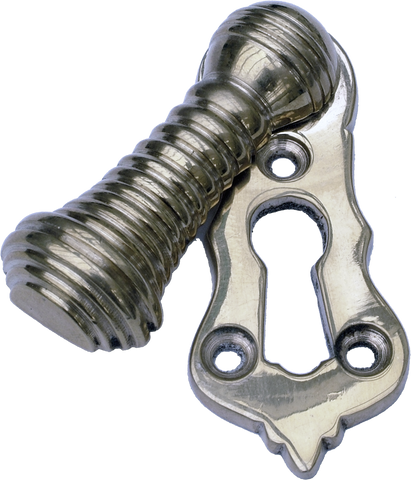 Beehive Nickel Key Escutcheon