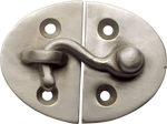 Nickel Oval Latch
