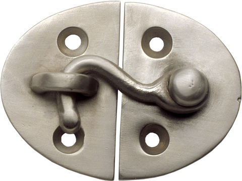 Nickel Oval Latch