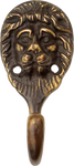 Antique Brass Lion Hook