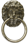 Nickel Lion Cupboard Pull