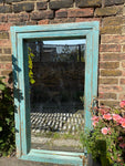 Small Double Frame Indian Doorway in Faded Hasmani Blue
