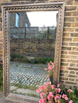 Handsome Dentil Carved Teak Mirror