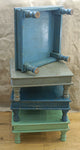 Low Painted Wood Side Tables