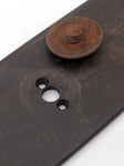 English Ebony Door Plate, Arts and Crafts circa 1900
