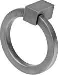 Flat Circular Ring Pull Brushed Nickel (2 sizes)