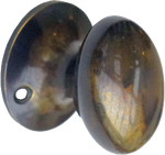Antique Brass Oval Cabinet Knob