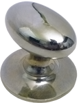 Nickel Oval Cabinet Knob