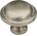 Nickel Button Cabinet Knob