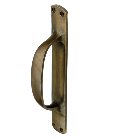Brass Door Handle with Back Plate