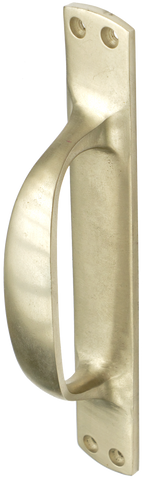 Nickel Door Handle with Back Plate