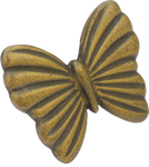 Butterfly Cabinet Pull in Antique Brass