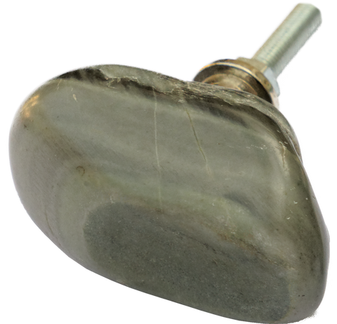 Oyster Grey River Pebble Knob Large