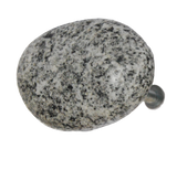 Speckled Grey River Pebble Knob Large