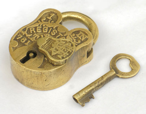 Miniature 1950's Brass Padlock
