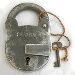 Large Old Railway Padlock circa 1920s