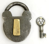 Large Iron & Brass Padlock circa 1860