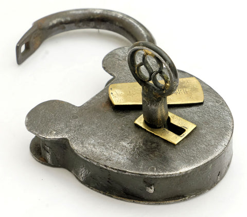 Large Iron & Brass Padlock circa 1860