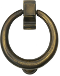 Antique Brass Oval Ring Knocker
