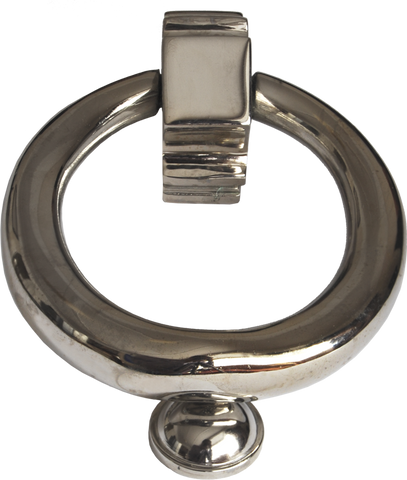 Nickel Oval Ring Knocker