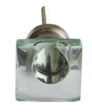 Clear Spliced Glass Cabinet Knob (2 sizes)