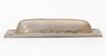 Oval Recessed Sliding Door Pull in Brushed Nickel