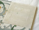 Art Nouveau Majolica Japanese Made Tile Set