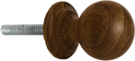 Round Wood Cabinet Knob ( 2 sizes )