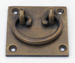 Square Antique Brass Drawer Pull